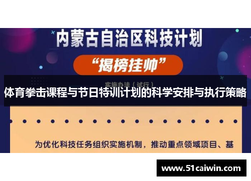体育拳击课程与节日特训计划的科学安排与执行策略